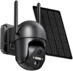 Solar Security Cameras Wireless Outdoor, SEHMUA 2K 360° View Battery Powered Outdoor Camera, WiFi Home Security with Spotlight Color Night Vision, PIR Sensor, 2-Way Audio, Siren Alarm, IP65 Waterproof