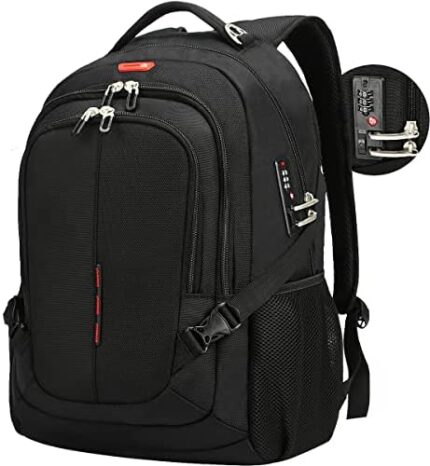 Sowaovut Travel Laptop Backpack Anti-Theft Bag with usb Charging Port and Password Lock Fit 15.6 Inch Laptops for Men Women