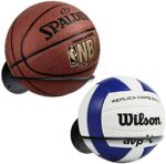 Suchek Steel Ball Holder Wall Mount, Display Rack Storage for Soccer, Basketball, Volleyball (2 Packs)
