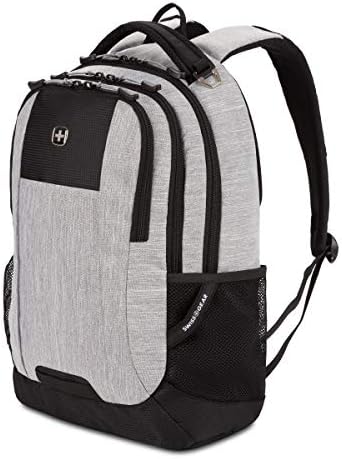 SwissGear Cecil 5505 Laptop Backpack, Heather Grey, 18-Inch