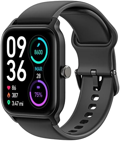 TOOBUR Smart Watch for Men Women Alexa Built-in, 1.8" IP68 Waterproof Fitness Watch with Call Function, Heart Rate & Sleep Monitor, 100 Sport Modes Fitness Tracker Android iOS Compatible