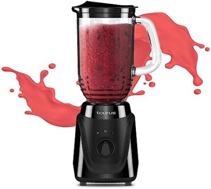 Taurus|Menina Glass| Blender with 2 speed control |Glass jar 32 oz | Modern design| Compact Size | 300 w| Easy Fit System |Easy to clean |Make it in Minutes