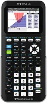 Texas Instruments TI-84 Plus CE Color Graphing Calculator, Black 7.5 Inch