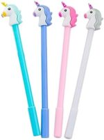 Tofficu 12 Pcs lip gloss kit stationary kit Unicorn Gel Ink Pen Gel Pen Stationery Best Gel Pens Cartoon makeup