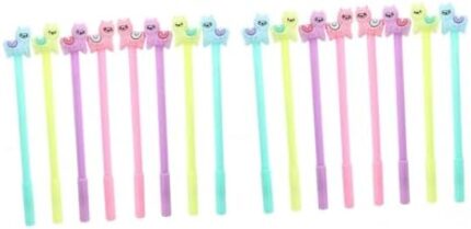 Tofficu 16 pcs blue suit purple suit green suits blue outfit purple outfit Gel Pens Gel Ink Pen Cartoon Stationery