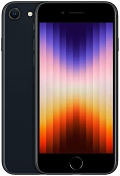 TracFone Apple iPhone SE 5G (3rd Generation), 64GB, Black - Prepaid Smartphone (Locked)