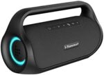 Tronsmart Bang Mini Portable Bluetooth Speaker with 50W Wireless Stereo Sound, IPX6 Waterproof Loud Speaker for Home/Outdoor/Party, Bluetooth 5.3, Beat-Driven Light Show, Support NFC, Micro SD, AUX