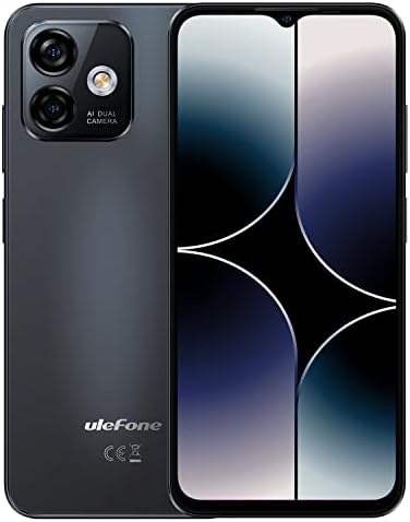 Ulefone Note 16 Pro | 2023 | Unlocked Cell Phone, Android 13, Octa-core 16GB + 256GB, 6.52" Screen Phones Unlocked, 50MP Dual Camera, 4400mAh Battery, Dual 4G, Fingerprint Unlock, OTG, Black