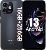 Ulefone Note 16 Pro Mobile Phones (16GB+256GB) Android 13 50MP Camera Octa Core Smartphone Unlocked 6.52” Waterdrop Screen, 4400mAh 4G Dual SIM Fingerprint Face ID GPS OTG, Globla Version- Black