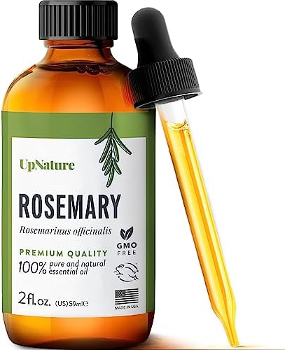 UpNature Rosemary Essential Oil for Hair Growth – 100% Pure & Natural Rosemary Oil for Hair Growth, Nourishing Scalp Strengthening Hair Oil - Stimulates Healthy Hair Growth, Skin & Nails, 2oz