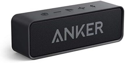 Upgraded, Anker Soundcore Bluetooth Speaker with IPX5 Waterproof, Stereo Sound, 24H Playtime, Portable Wireless Speaker for iPhone, Samsung and More