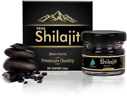 Vedapure Natural & Pure Ayurvedic Raw Shilajit/Shilajeet Resin Supports General Weakness, Power, Strength & Stamina for Men & Women- 25 Grams