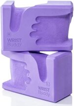 WRIST BUDDY Yoga Blocks | Engineered to Help Wrist Pain, Comfort, and Grip Strength | Prime Support for Balance Fitness and Exercise | All EVA Foam Blocks Yoga Accessories Set | Great Yoga Gifts Too