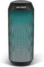 Wireless Bluetooth Speaker, Portable Speaker 15W Stereo Sound with Multi LED Light Dynamic Modes, IPX4 Waterproof Bluetooth Speakers, BT5.3, TWS Surround Pairing, Lightweight for Party Outdoor Camping