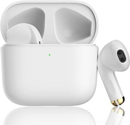 Wireless Earbuds,Air Buds Pod Bluetooth 5.3 Headphones Noise Cancelling Air Bud Pro Stereo Ear pods in-Ear Ear Buds Built-in Mic IPX7 Waterproof Earphones Sport Headsets for iPhone/Samsung/Android