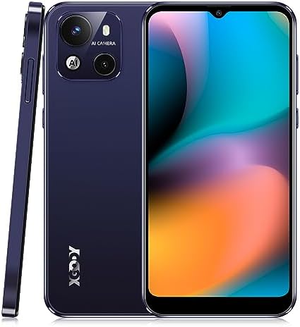 Xgody X18 4G Unlocked Phones, 6.3 Inch IPS Screen Smartphones, Android 10 OS Dual SIM Cheap Cell Phone, Quad Core 2GB+16GB, Dual 5MP+8MP Camera, 4000mAh Battery, Face ID Smart Phone (Purple)
