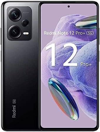 Xiaomi Redmi Note 12 Pro+ Plus 5G (256GB + 8GB) Factory Unlocked 6.67" 200MP Triple Camera (Tmobile Mint Tello Global) + Extra (w/Fast Car Charger Bundle) (Midnight Black (Global))