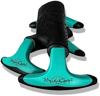 YOGA-GRIP - High Performance Yoga Blocks for Wrist Comfort, Support and Alignment to Eliminate Wrist Pain - Excellent for Advanced and Basic Poses, Balance and Streching Assistance - Great for Yoga, Pushups and Pilates (Set of 2 and Instructions)
