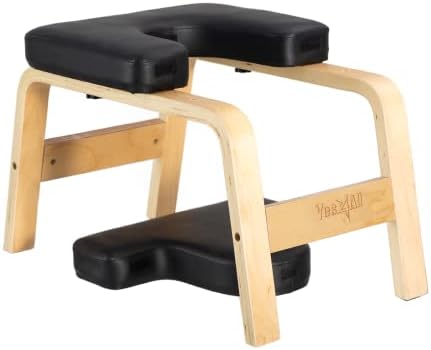 Yes4All Yoga Headstand Bench, Yoga Inversion Chair for Core Strengthening- Black