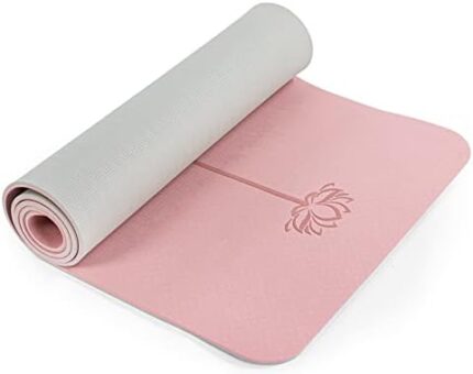 Yoga Mat Non Slip, Pilates Fitness Mats, Eco Friendly, Anti-Tear 1/4" Thick Yoga Mats for Women, Exercise Mats for Home Workout with Carrying Sling and Storage Bag