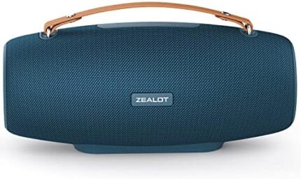 ZEALOT Bluetooth Speakers, 75W Bluetooth Speaker Loud,IPX6 Outdoor Waterproof Speaker with14,400MAh Battery,20H Playtime,EQ,Stereo,Speakers Bluetooth Wireless for Party,Beach,Camping(Blue)