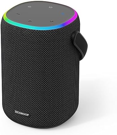 ZICOROOP Bluetooth Speakers,50W Portable Bluetooth Speaker with IPX7 Wireless Waterproof, Stereo Sound, Long-Lasting Battery,Handle,Crystal Clear,Rich Bass,8000mAh