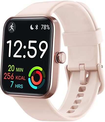 aeac Smart Watch for Women Men,1.69" Touch Screen Activity Trackers and Smartwatches for Android iOS, 5ATM Waterproof Fitness Watch with Step Calorie Counter Sleep Monitoring Pedometer Watches