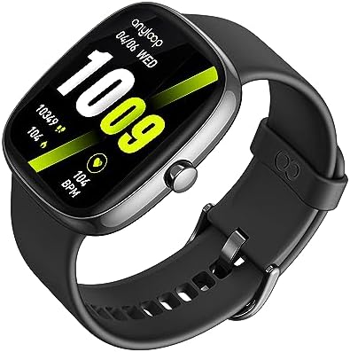 anyloop Smart Watches for Men Women with 24/7 Heart Rate Blood Oxygen Monitor Sleep Tracking, 46mm 1.3oz Step Calorie Counter Fitness Watch Activity Trackers for iOS and Android Phones