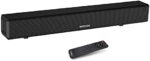 wogree 2.1ch Soundbar with Built-in Subwoofer, 80W 24 Inch Compact Small Sound Bars for TVs, Home Audio TV Speakers Support Bluetooth, HDMI-ARC, Optical, AUX, Line-in, and USB Input