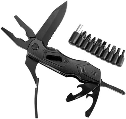 10 in 1 Multifunctional Multitool for Men Multi Tool Multi-Tool Pliers,Camping Mini Tactical Pliers,Scissors Screwdriver Bottle Opener Wire Pliers,Supports 9 Types of Screwdriver Heads A