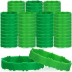 100 Pieces Mental Health Awareness Silicone Bracelet Green Ribbon Awareness Silicone Wristbands Bulk For Mental Health Gifts for Adult Women Men Teens Fundraiser Event Mental Health Handout Supplies