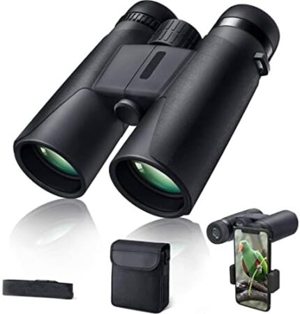 12x42 HD Binoculars, BAK4 Prism HD Professional Binoculars for Bird Watching, Hunting, Light Weight