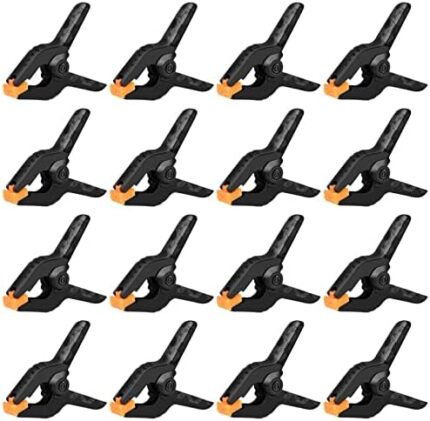 16 Pack Spring Clamps - 3.5 Inch Small Clamps for Backdrop Stand, Heavy Duty Clamps, Plastic Clips for Crafts and Backdrop Clips Clamps - Backdrop Clamps for Crafts, Woodworking, Photography, Outdoor