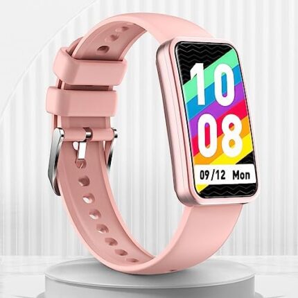 GLSY Activity Fitness Tracker with 24/7 Heart Rate Monitor and B P Monitor, Sleep Tracker with Calorie Step Counter, IP68 Waterproof Pedometer for Women Men Android iOS Pink-145