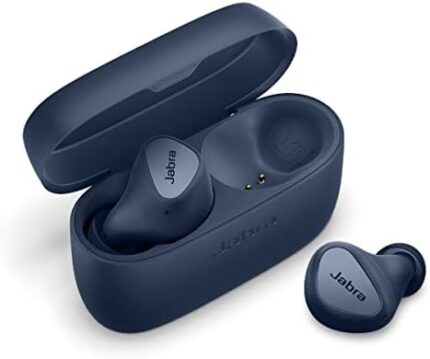 Jabra Elite 4 True Wireless Earbuds - Active Noise Cancelling Headphones - Discreet & Comfortable Bluetooth Earphones, Laptop, iOS and Android Compatible - Navy