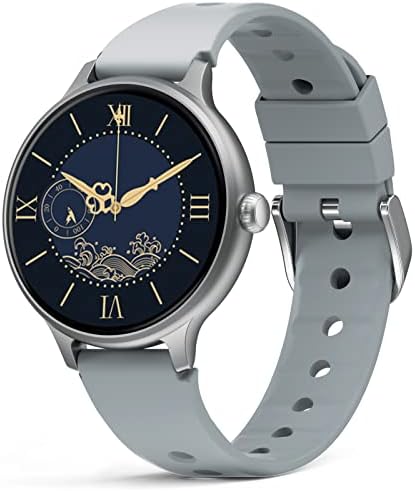 FITVII Smart Watch Answer/Make Call, Fitness Tracker with 24/7 Blood Pressure Heart Rate and Blood Oxygen Monitor, Sleep Tracker Calorie Step Counter Waterproof Smartwatch for Android iOS Women Men