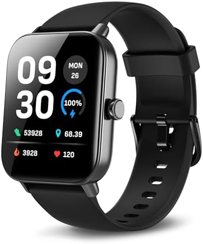 Yoever Fitness Tracker with Alexa, 1.8'' Bluetooth Call Activity Trackers and Smartwatches, SpO2 Heart Rate Sleep Monitor, 100 Sports, IP68 Waterproof Step Calorie Counter Pedometer for iPhone Android