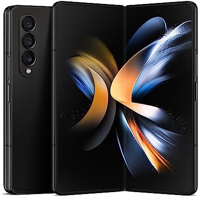 SAMSUNG Galaxy Z Fold 4 Cell Phone, Factory Unlocked Android Smartphone, 256GB, Flex Mode, Hands Free Video, Multi Window View, Foldable Display, S Pen Compatible, US Version, 2022, Phantom Black