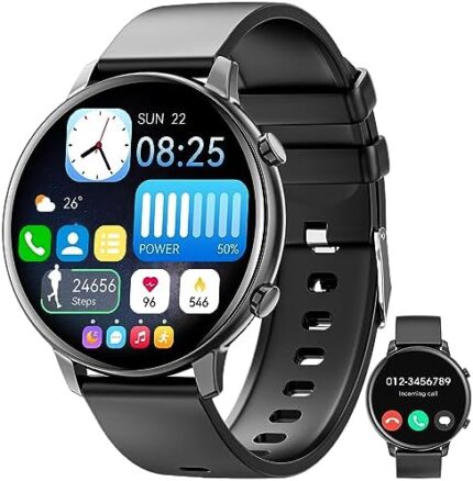 Smart Watch, Bluetooth Call Smartwatch for Men and Women,Monitoring Heart Rate/Sleep/Blood Oxygen/Pedometer,1.39-inch Fitness Tracker with Multiple Sports Modes,Smartwatches fit for IOS and Android