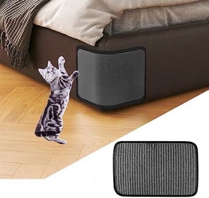Cat Scratching Mat Sisal Furniture Protector Sofa Cat Scratcher Mat Board Easy to Install Cat Scratching Pad Cat Grinding Claw Care Pad Cat Scratch Couch Cover Guard Sofa Armchair Furniture Protection