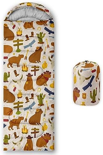 QOOMO Camping Sleeping Bags,3 Season Warm & Cool Weather,Lightweight,Waterproof Sleeping Bags for Adults & Kids,Traveling,and Outdoors,Camping Gear Equipment