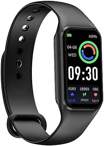 Smart Watch for Men Women - Oximeter (SpO2) Calorie Pedometer, Sleep and Heart Rate Monitor, 24 Sports Modes 1.47 Inch HD Screen, iP68 Waterproof, Compatible with Android and iOS Phones (1 Watch Band)