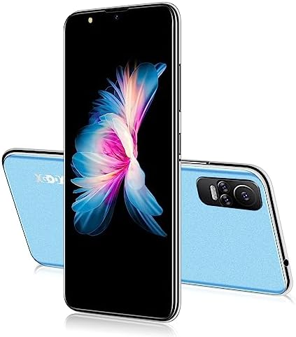 Xgody Unlocked Cell Phones V40, 6 Inch IPS Screen Smartphones, Android 10 OS Dual SIM Cheap Mobile Phone, Quad Core 2GB+16GB, Dual 5MP+5MP Camera, 3000mAh Battery, Face ID Smart Phone (Blue)