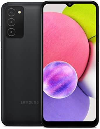 SAMSUNG Galaxy A03s Cell Phone, Factory Unlocked Android Smartphone, 32GB, 3 Camera Lenses, Infinity Display Screen, Long Battery Life, Expandable Storage, US Version, Black