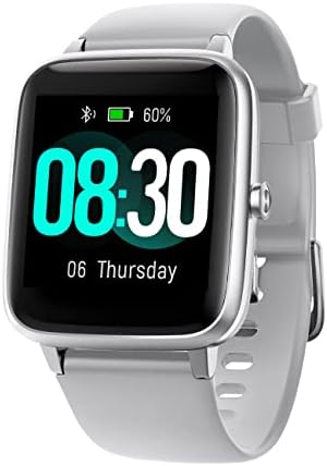 GRV Smart Watch for iOS and Android Phones (Answer/Make Calls), Watches for Men Women IP68 Waterproof Smartwatch Fitness Tracker Watch with Heart Rate/Sleep Monitor Steps Calories Counter (Gray)
