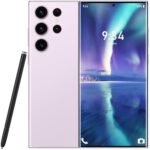 KURSARKEE I23 Ultra Unlocked Cell Phone,Smartphone Long Battery Life 6.82" HD Screen Unlocked Phones,Android13 6+256GB with 128G Memory Card,Dual SIM/Fingerprint Lock/Face ID/GPS (Purple)