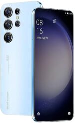 HTTWCOD 5G Unlocked Cell Phones, H23 Ultra 12GB+256GB Android 13 Phone 6.8" FHD+ Display 120HZ 72MP, 4G/5G Unlocked Smartphone 6800mAh Dual SIM/Face ID/GPS/Fingerprint Unlock (Blue)