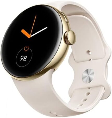 Parsonver Smart Watch Answer Make Call, AMOLED Always-on Display Smartwatch for Android and iOS Phones with Bluetooth Call/Dial, Fitness Activity Tracking, Sleep Monitor, Champagne Gold, AIROR1