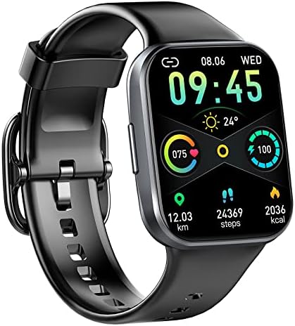 Smart Watch, 2023 Fitness Tracker Watch for Men Women, 1.69'' Touch Smartwatch Fitness Watch with Heart Rate Monitor/Pedometer/Sleep Monitor, 25 Sports IP68 Waterproof Activity Tracker for Android iOS
