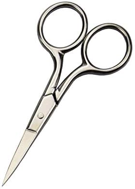 Motanar Professional Grooming Scissors for Personal Care Facial Hair Removal and Ear Nose Eyebrow Trimming Stainless Steel Fine Straight Tip Scissors Men NI